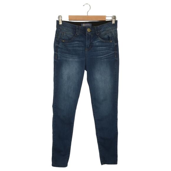 Democracy Jeans Womens 6 Ab Solution Jegging Booty Lift Mid Rise Skinny Blue - Picture 2 of 16